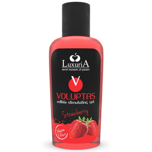 INTIMATELINE LUXURIA - VOLUPTAS EDIBLE MASSAGE GEL WITH WARMING EFFECT - STRAWBERRY 100 ML