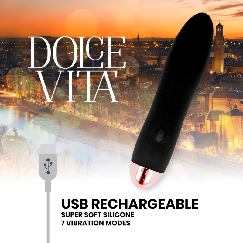 DOLCE VITA - VIBRATOR IV SCHWARZ 7 GESCHWINDIGKEITEN