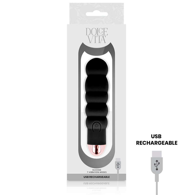 DOLCE VITA - VIBRATOR VI SCHWARZ 7 GESCHWINDIGKEITEN
