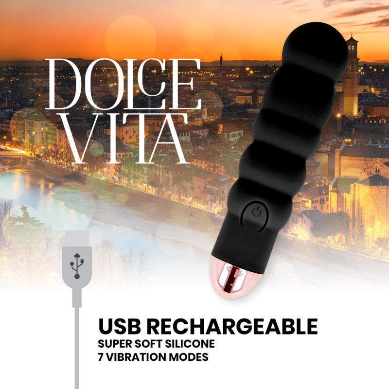 DOLCE VITA - VIBRATOR VI SCHWARZ 7 GESCHWINDIGKEITEN