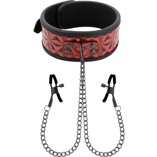 BEGME - RED EDITION NIPPLE CLAMP COLLAR WITH NEOPRENE LINING