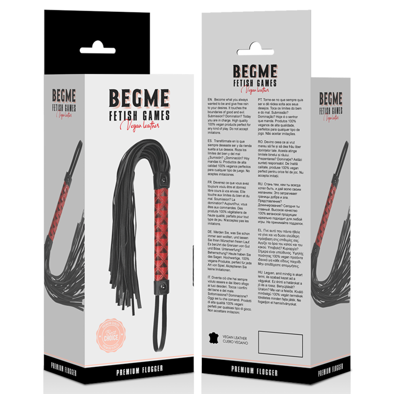 BEGME - CEPILLO DE CUERO VEGANO EDICIÓN ROJA