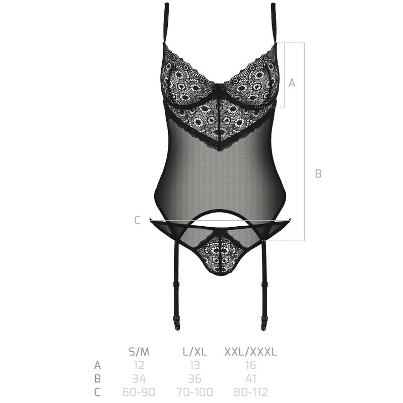 PASSION - ZINNIA KORSETT ECO KOLLEKTION S/M