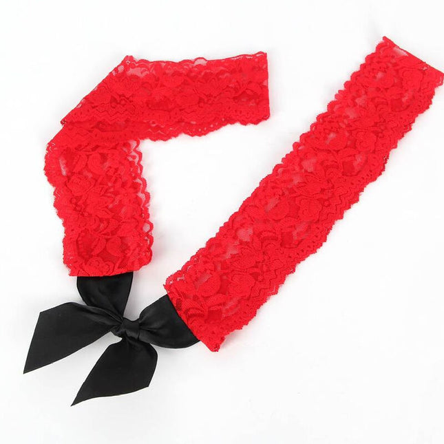 QUEEN LINGERIE - BLACK AND RED SKINNED CHEMISE S/L