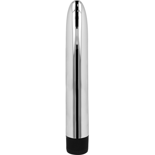 OHMAMA - VIBRADOR CLÁSICO PLATA 17,5 CM