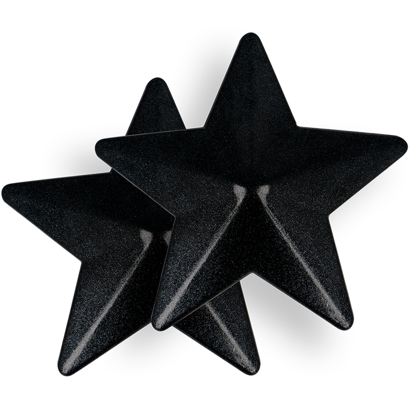 COQUETTE CHIC DESIRE - NIPPELCOVER MIT SCHWARZEN STERNEN