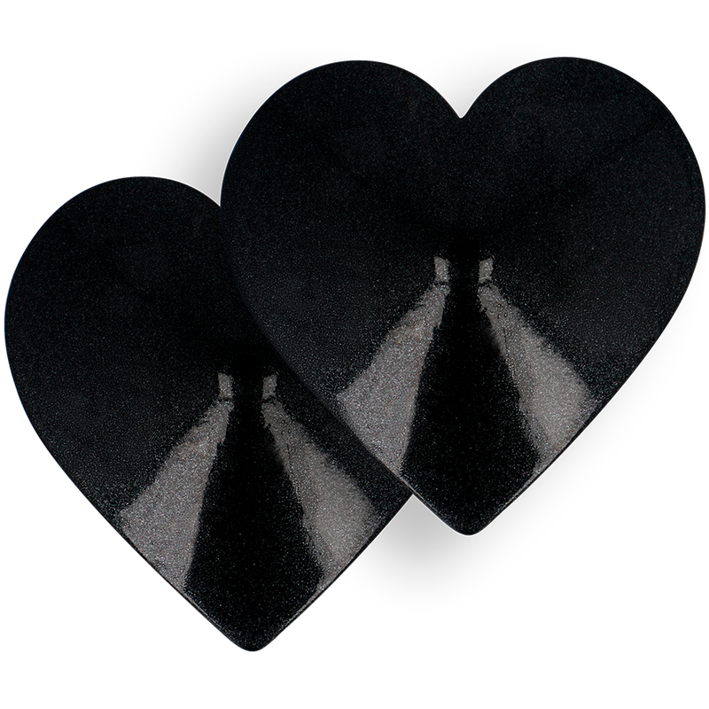 COQUETTE CHIC DESIRE - NIPPELCOVER MIT SCHWARZEN HERZEN