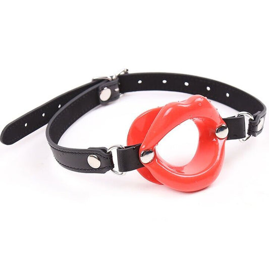OHMAMA FETISH - Gag with red lips and straps
