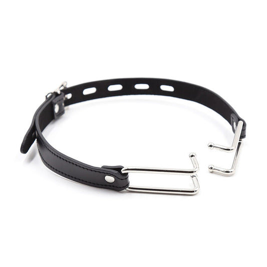 OHMAMA FETISH - LEATHER GAG WITH METAL HOOK