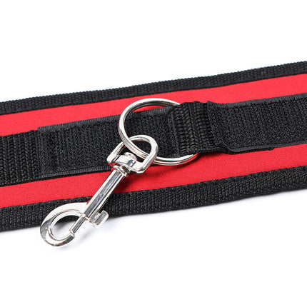 OHMAMA FETISH NYLON BIND HOOK AND EYE HANDCUFFS