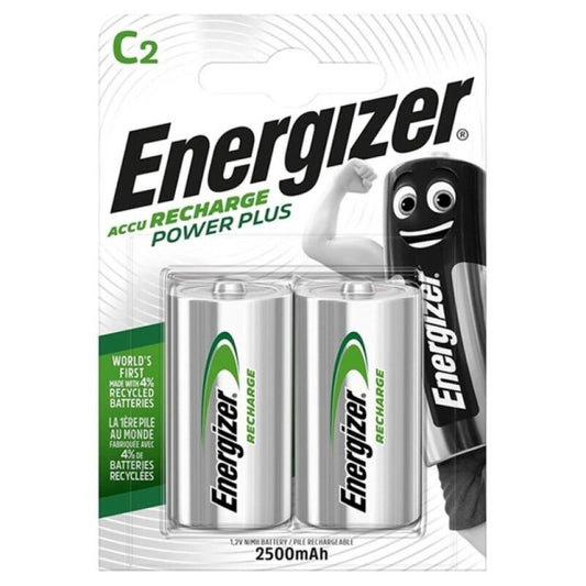 ENERGIZER - POWER PLUS RECHARGEABLE BATTERY HR14 C 2500 mAh 2 UNITS