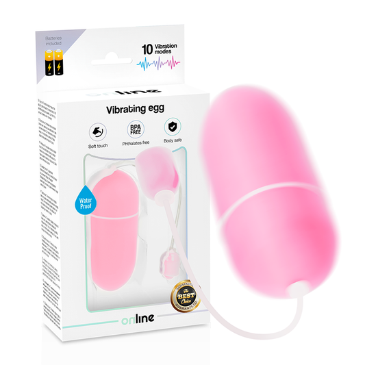 ONLINE - PINK WATERPROOF VIBRATION EGG