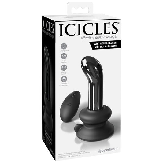 ICICLES - N. 84 HAND-BLOWN GLASS PLUG WITH REMOTE CONTROL