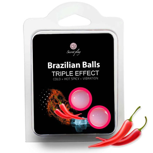 SECRETPLAY - SET OF 2 BRAZILIAN BALLS TRIPLE EFFECT