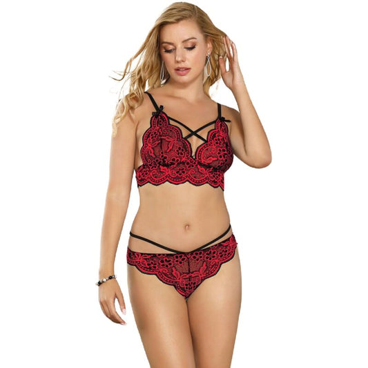 SUBBLIME - CONJUNTO DE DOS PIEZAS TOP Y BRAGUITA DE ENCAJE S/M