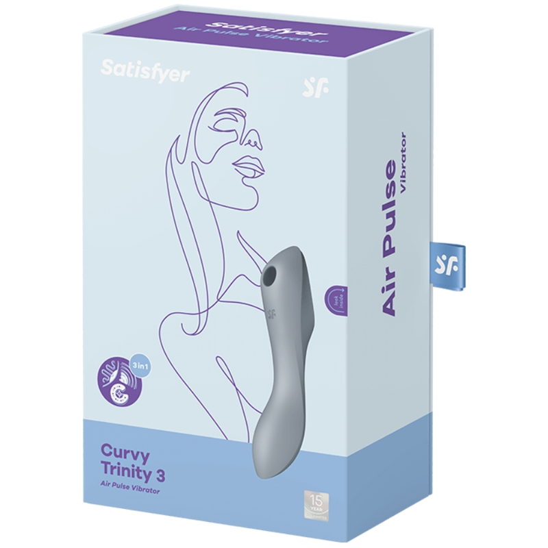 SATISFYER - CURVY TRINITY 3 AIR PULSE VIBRATOR