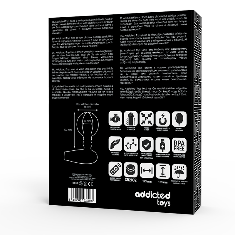 ADDICTED TOYS - AUFBLASBARER FERNBEDIENUNGSSTECKER