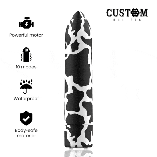 CUSTOM BULLETS - RECHARGEABLE BULLET COW 10 INTENSITIES