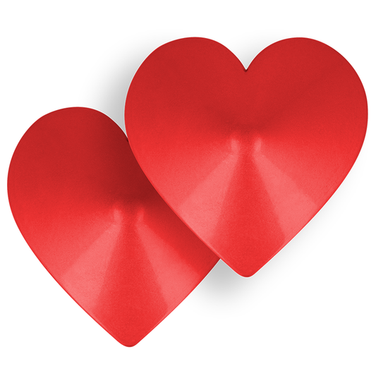 OHMAMA FETISH RED HEART NIPPLE COVERERS