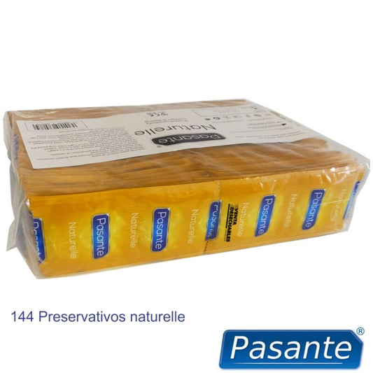 PASANTE - CONDOMS NATURAL POUCHES 144 UNITS