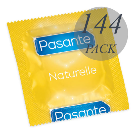 PASANTE - CONDOMS NATURAL POUCHES 144 UNITS