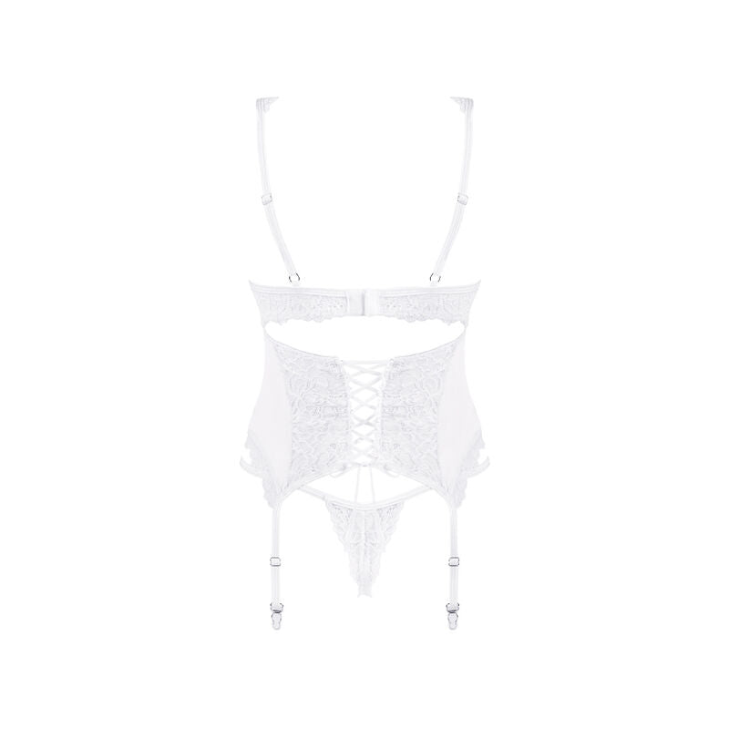 OBSESSIVE - AMOR BLANCO KORSETT & TANGA S/M