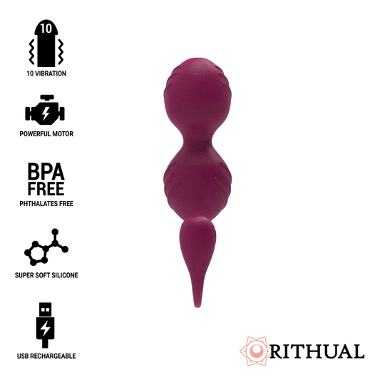 RITHUAL - NISHA - RECHARGEABLE VIBRATING KEGEL BALLS ORCHID