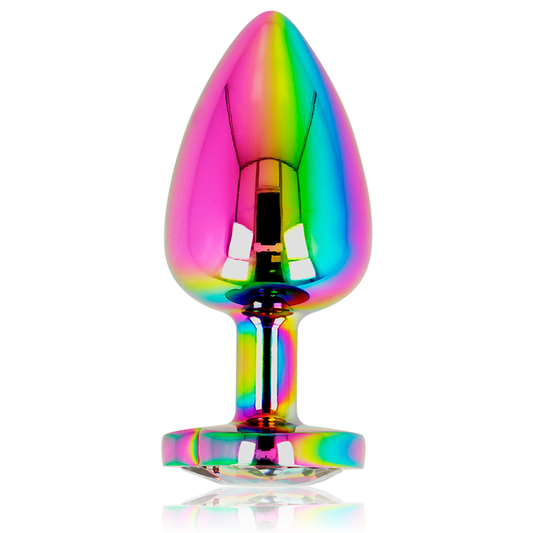 OHMAMA - PLUG ANAL DE CORAZÓN BRILLANTE, TALLA L