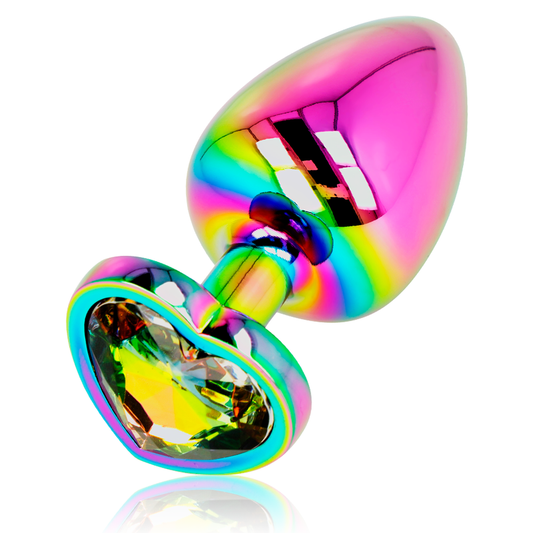 OHMAMA - PLUG ANAL DE CORAZÓN BRILLANTE, TALLA L