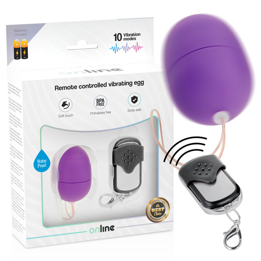 ONLINE - REMOTE CONTROL VIBRATING EGGS S PURPLE