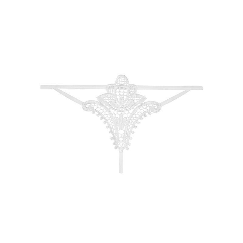 OBSESSIVE - LUIZA THONG WEISS L/XL