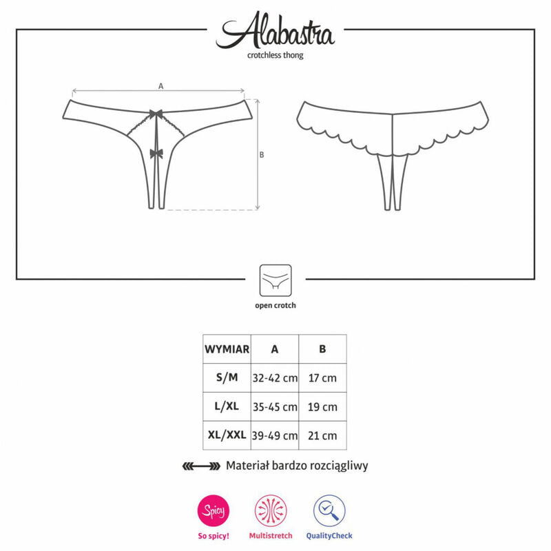 OBSESSIVE - ALABASTRA HÖSCHE SEXY OBERTEIL WEISS L/XL