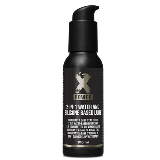 XPOWER - 2-in-1 water- and silicone-based lubricant, 100 ml