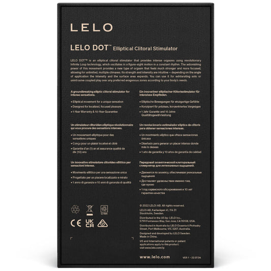 LELO - ESTIMULADOR DE CLITORIS DOT - ROSA