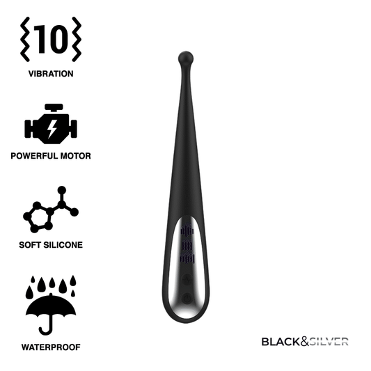 BLACK&SILVER - VIBRADOR ESTIMULANTE KENNETH