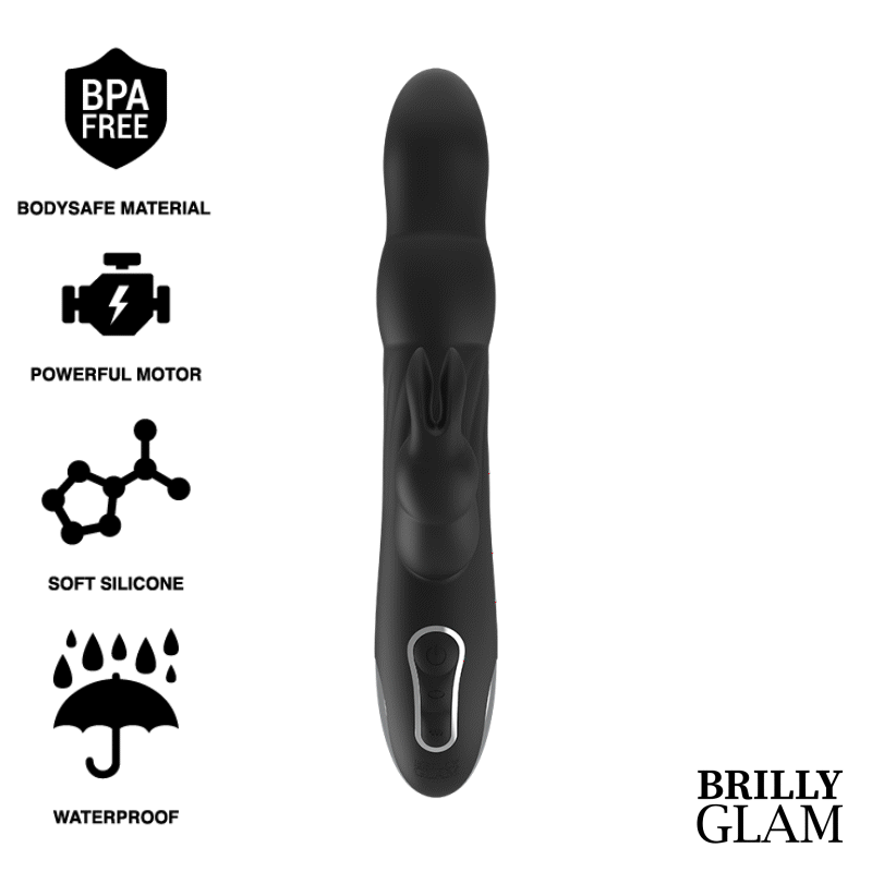BRILLY GLAM - VIBRADOR Y ROTADOR MOEBIUS RABBIT COMPATIBLE CON LA TECNOLOGÍA INALÁMBRICA WATCHME