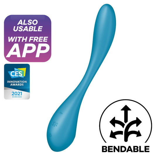 SATISFYER - G-SPOT FLEX 5 MULTIVIBRATOR BLUE