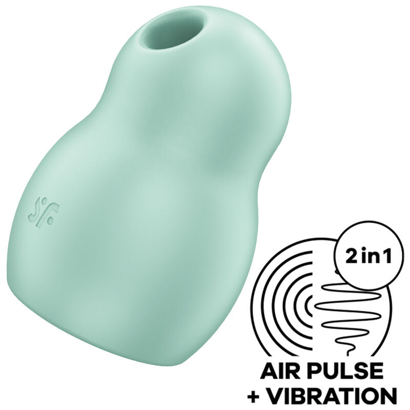 SATISFYER - PRO TO GO 1 ESTIMULADOR Y VIBRADOR DE DOBLE PULSO DE AIRE ROJO