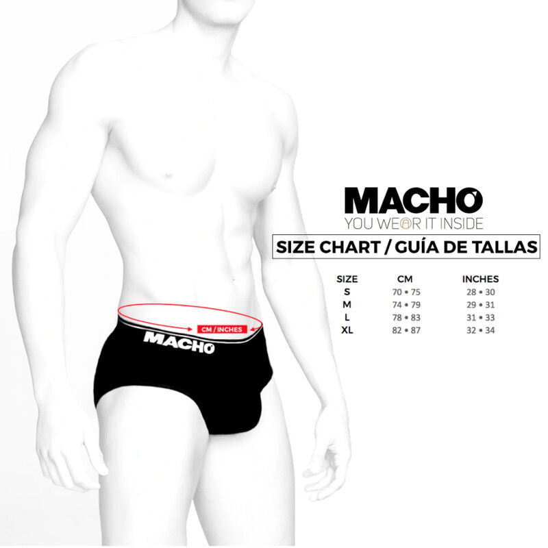 MACHO - MX24NB CALZONCILLOS NEGROS XL