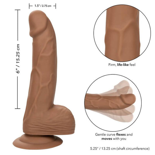 CALEXOTICS - REMACHES DE SILICONA 15,24 CM MARRÓN