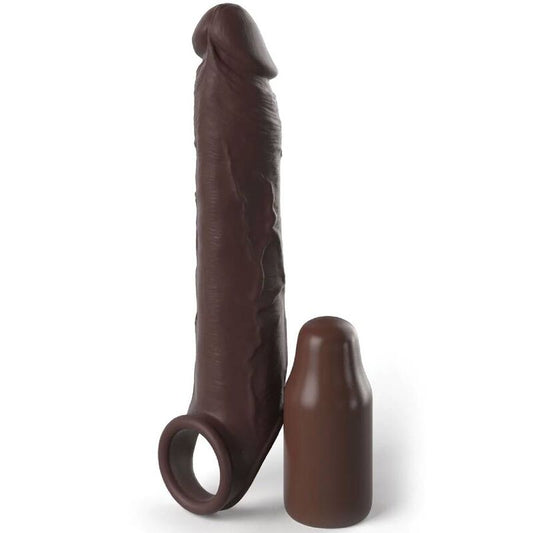 FANTASY X-TENSIONS - PIPEDREAMS EXTENSION WITH STRAP 17.78 CM BROWN