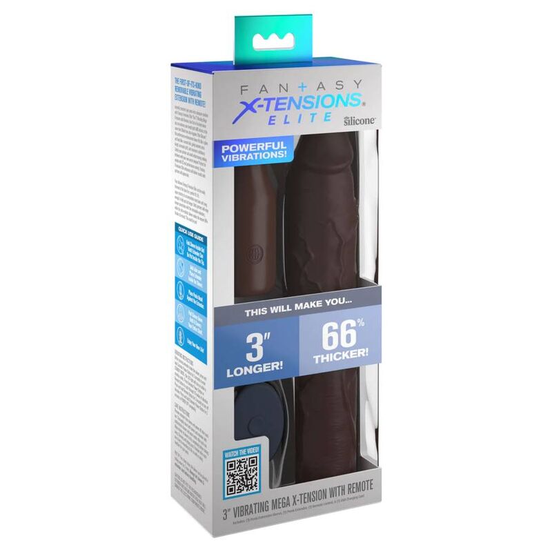 FANTASY X-TENSIONS - PIPEDREAMS SLEEVE 22.86 CM + 7.62 CM PLUG REMOTE BROWN