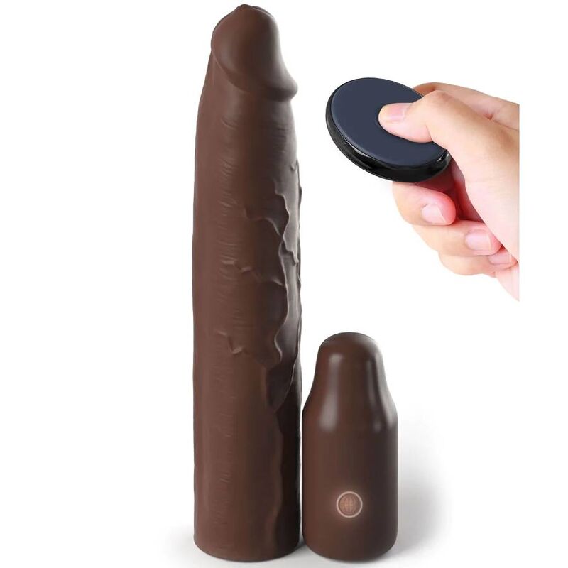 FANTASY X-TENSIONS - PIPEDREAMS SLEEVE 22.86 CM + 7.62 CM PLUG REMOTE BROWN