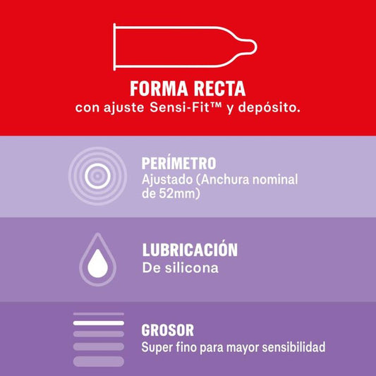 DUREX - LENTES DE CONTACTO SENSIBLES TOTAL 12 UNIDADES