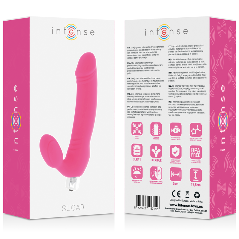 INTENSE - SUGAR, SEVEN SPEEDS, SILICONE FUSHSIA
