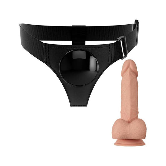 PRETTY LOVE - ARNÉS PANTALÓN ARNÉS UNIVERSAL CON DILDO JERRY 21.8 CM NATURAL