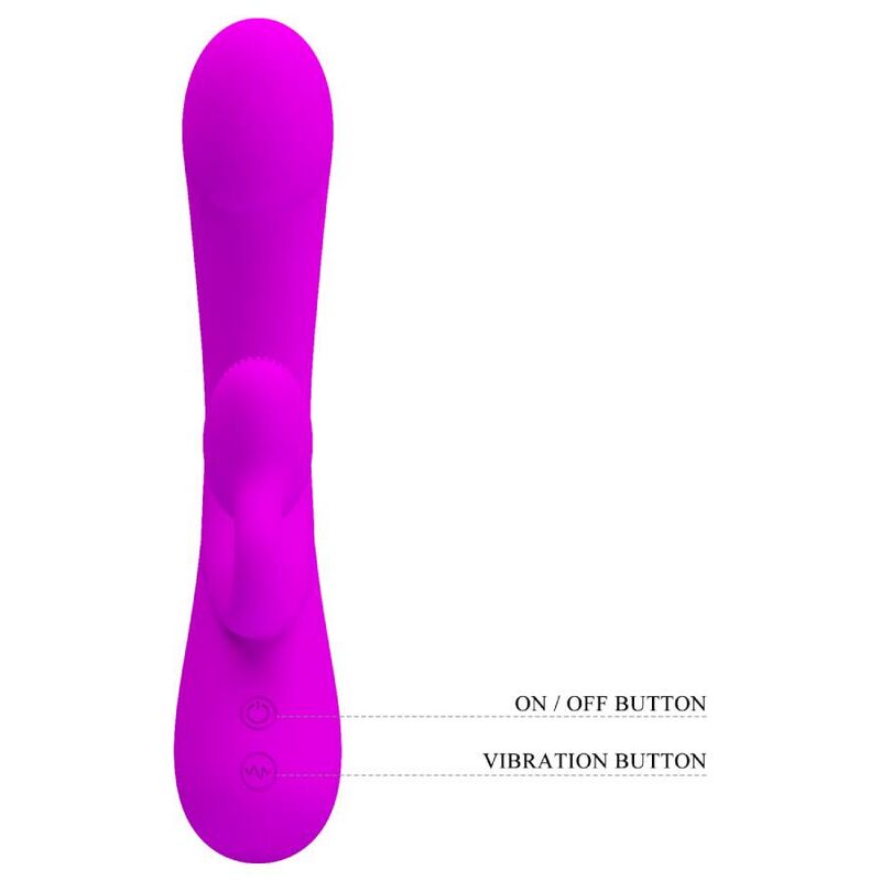 PRETTY LOVE - AUFRICHTIGER VIBRATOR UND KLITORIS-SAUGER