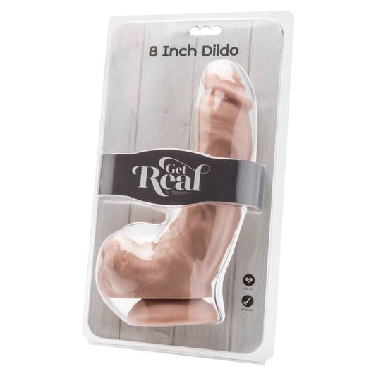 GET REAL - DILDO 20,5 CM CON AGUJERO PARA LA PIEL