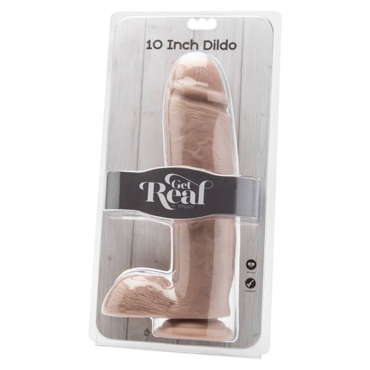 GET REAL - DILDO 25,5 CM CON AGUJERO PARA LA PIEL