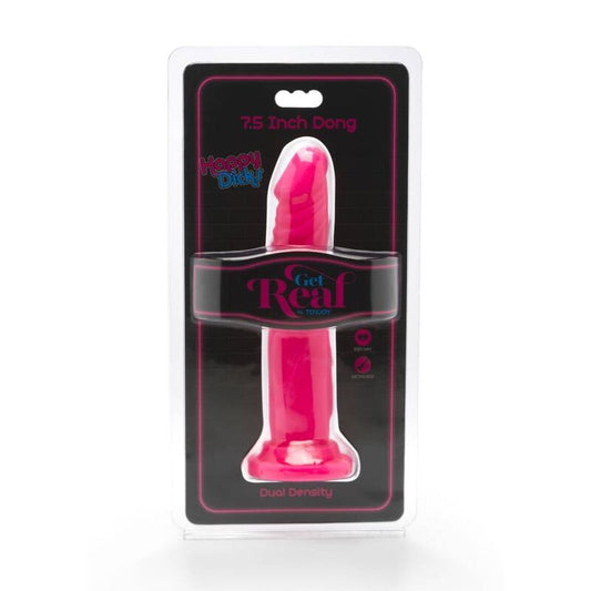 HAZLO REAL - HAPPY DICKS DONG 19 CM ROSA
